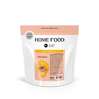 Сухий корм HOME FOOD для дорослих котів «Індичка та креветка» Для великих порід 200 г