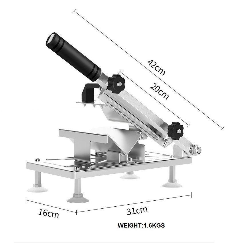 Слайсер для нарезки колбасы, электрическая ломтерезка для замороженного мяса, универсальный нож для волнистой - фото 2 - id-p1926150035