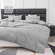 Постільна білизна Colorful Home Satin простирадло на гумці Двоспальний - світло сірий