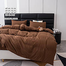 Постільна білизна Colorful Home Satin простирадло на гумці Двоспальний - коричневий