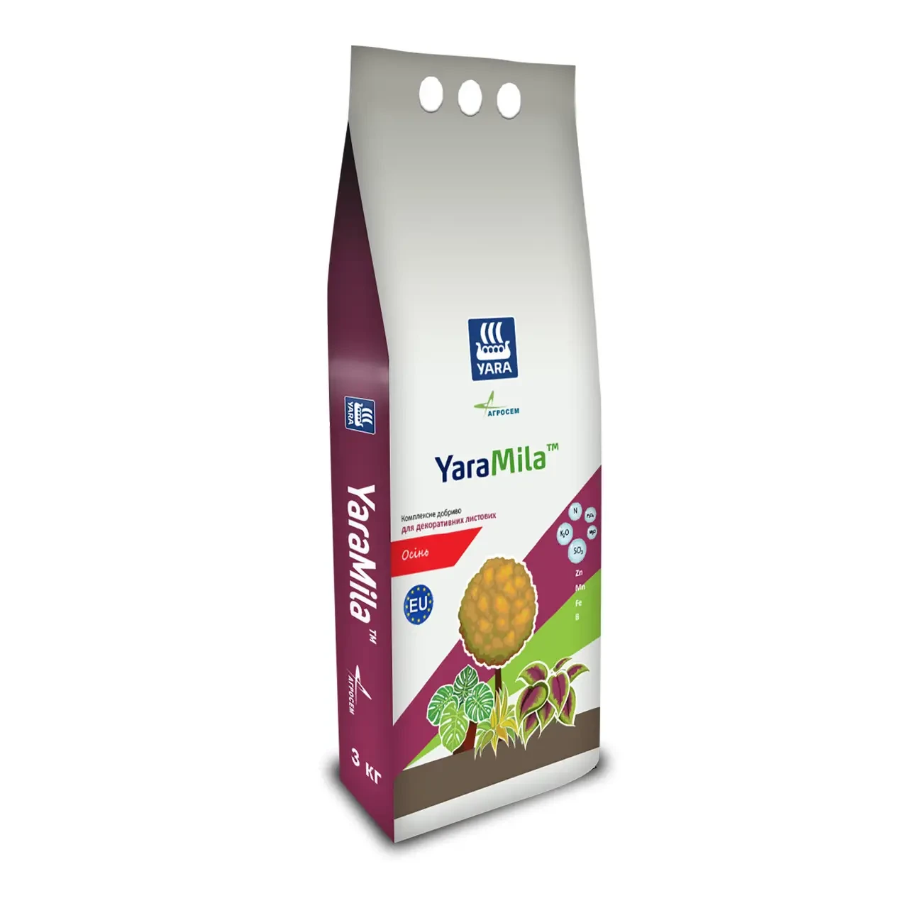 Удобрение бесхлорное  для декоративних листових осень YaraMila 3 кг
