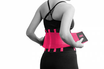 Пояс компресійний MadMax MFA-277 Slimming belt Black/neon pink S