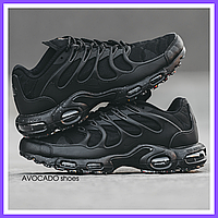 Кроссовки мужские Nike air max TN+ Terrascape black / Найк аир макс ТН+ плюс черные