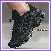 Кроссовки мужские Nike air max TN+ Terrascape black / Найк аир макс ТН+ плюс черные