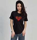 Жіноча футболка з красивим серцем, фото 2