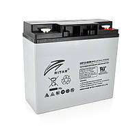 Аккумулятор АКБ для ИБП котла инверторов бесперебойника AGM RITAR HR1288W 12В 22Ач (181х77х167 (167) 6,50kg