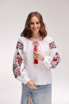 Вишита жіноча блуза MEREZHKA  "Жар Птиця", фото 2