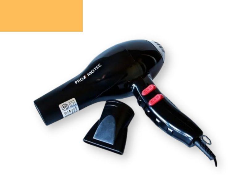 Фен професійний для волосся з насадкою Promotec PM-2307 3000 Вт чорний (lp-89611), фото 1