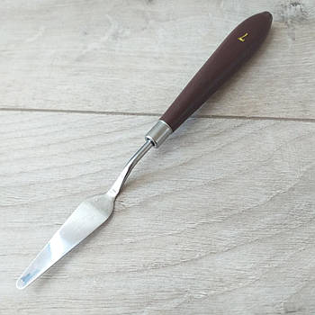 Мастіхін No7 металевий з дерев'яною ручкою для кондитерських скульптурних і мальовничих робіт (KG-10422)