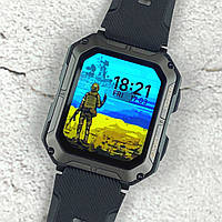 Розумний тактичний смарт годинник Smart Watch Lemfo C20 Pro чорний спортивний