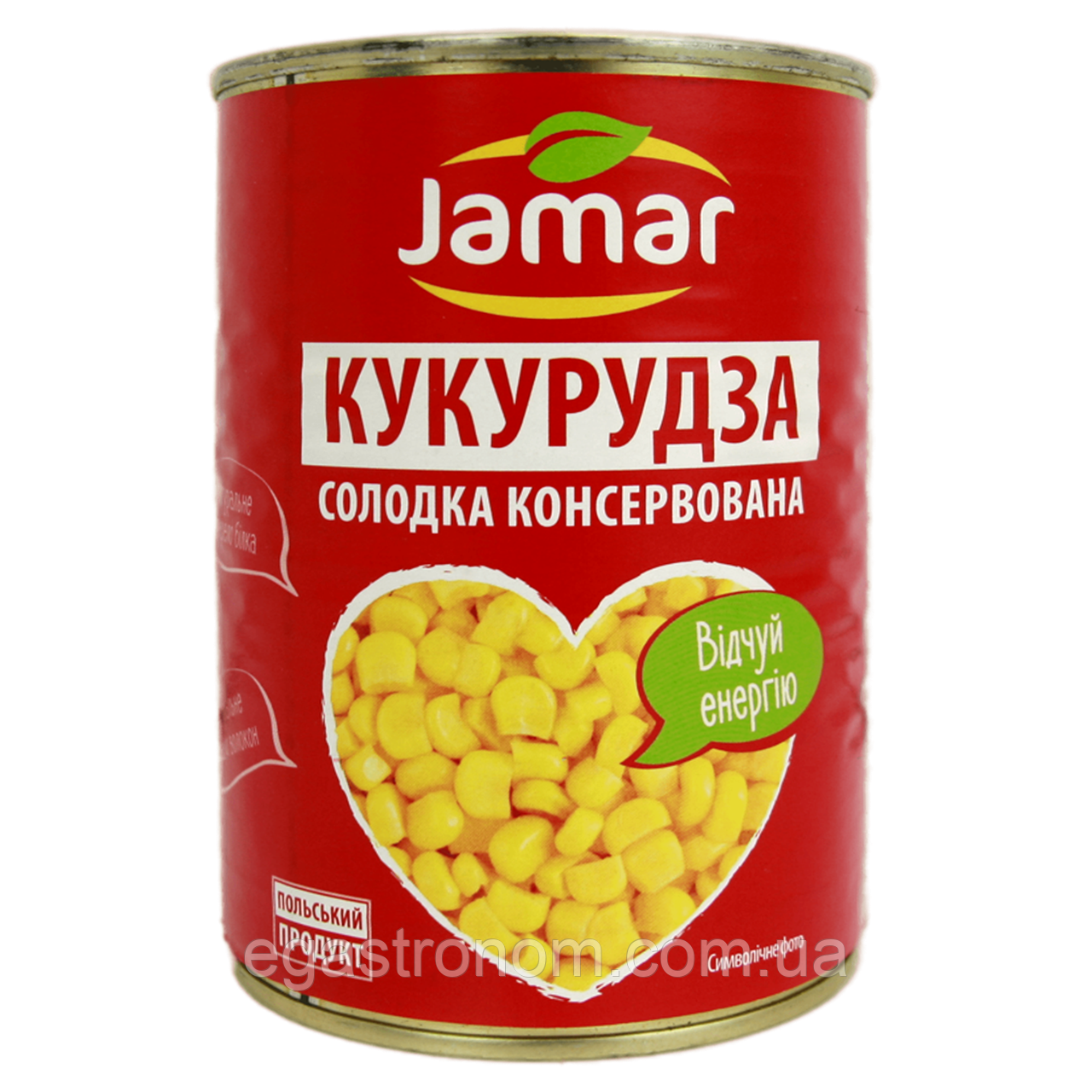 Кукурудза консервована солодка Джамар Jamar 400/220g 10шт/ящ (Код: 00-00014903)