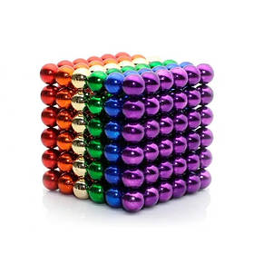 Неокуб RIAS 216 кульок 5мм у металевому боксі Різнобарвний (3_02366)