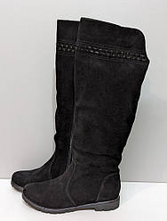 STTOPA демі зима. Висота 43 см. Розміри 38,39,41. Чоботи з натуральної шкіри шкіряні. 253-3641-2 Чорні