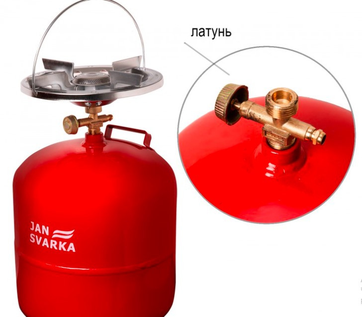 Комплект походная газовая горелка с баллоном 8л с латунной горелкой ...