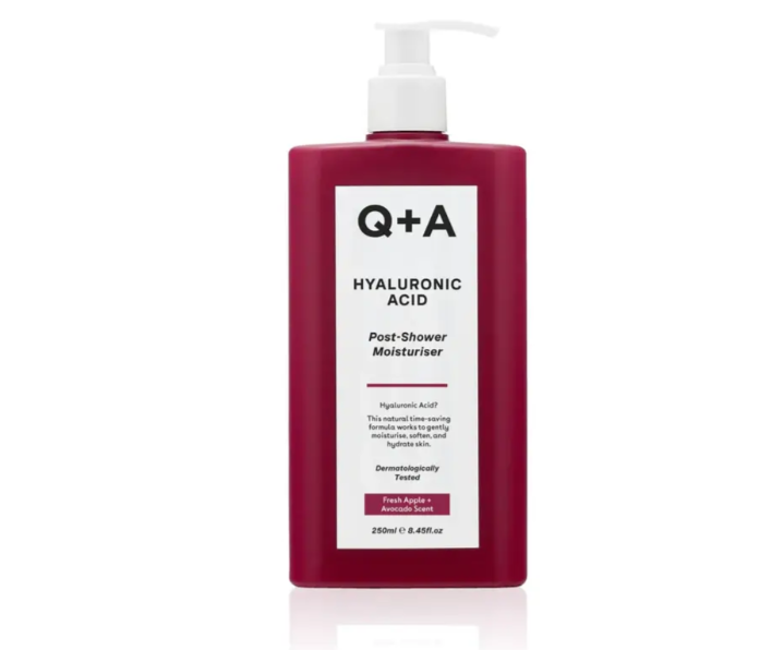 Засіб для інтенсивного зволоження вологої шкіри Q+A Hyaluronic Acid Post-Shower Moisturiser 250 мл, фото 1