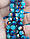 Бусини рондель чеські кришталь блакитні з бочком. 8*6 мм.Пачка., фото 3