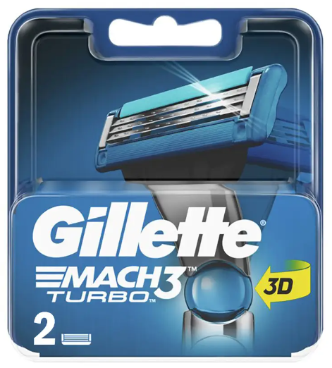 Змінні касети Gillette Mach 3 Turbo (2шт.)