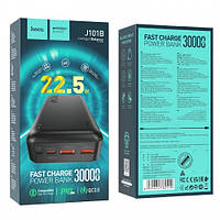 Павербанк на 30000 mAh с быстрой зарядкой, Powerbank Hoco J101B 30000mAh PD20W+QC3.0 22.5W черный
