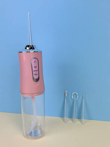 Електричний портативний іригатор ротової порожнини "Portable Oral Irrigator" KRD-1948 рожевий, фото 1