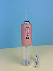 Електричний портативний іригатор ротової порожнини "Portable Oral Irrigator" KRD-1948 рожевий, фото 5