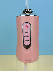 Електричний портативний іригатор ротової порожнини "Portable Oral Irrigator" KRD-1948 рожевий, фото 3