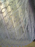 Тюль білий із люрексом Di Maria *, фото 5