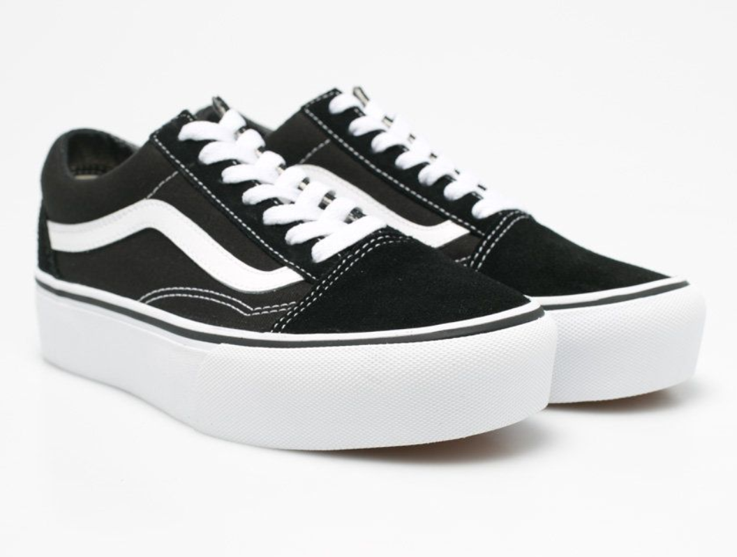 40 р Кеди Vans Old Skool Platform чорно білі на високій підошві, фото 1