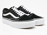 40 р Кеди Vans Old Skool Platform чорно білі на високій підошві