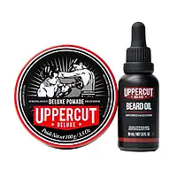 Набор Uppercut Deluxe Pomade Hair and Beard Bundle