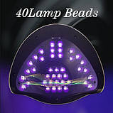 Професійна UV/LED лампа Sun y14 Max для сушіння гель-лаку, 248Вт. Белая, фото 3