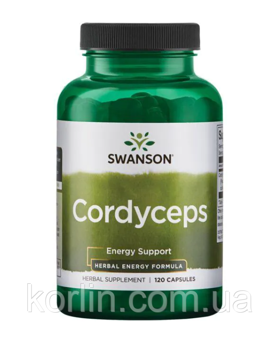Кордицепс Cordyceps 600 мг. 120 капсул Swanson США, фото 1