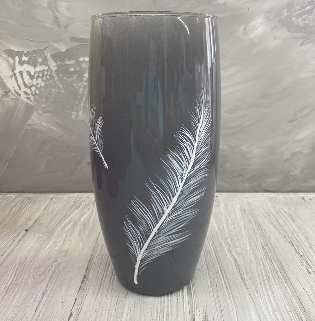 Ваза сіра "Легкість" (Н=26), фото 1