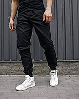 Стильные мужские хлопковые штаны-джоггеры Intruder черные - S, M, L, XL, 2XL, 3XL