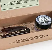 Подарочный набор для ухода за усами Captain Fawcett s Wax Sandalwood and Moustache Comb