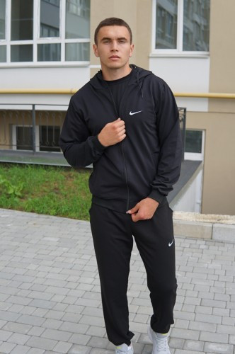 Спортивний костюм чоловічий чорний на весну/осінь найк/Nike