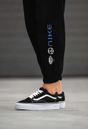 Vans Old Skool Platform чорно білі кеди на високій підошві, фото 4