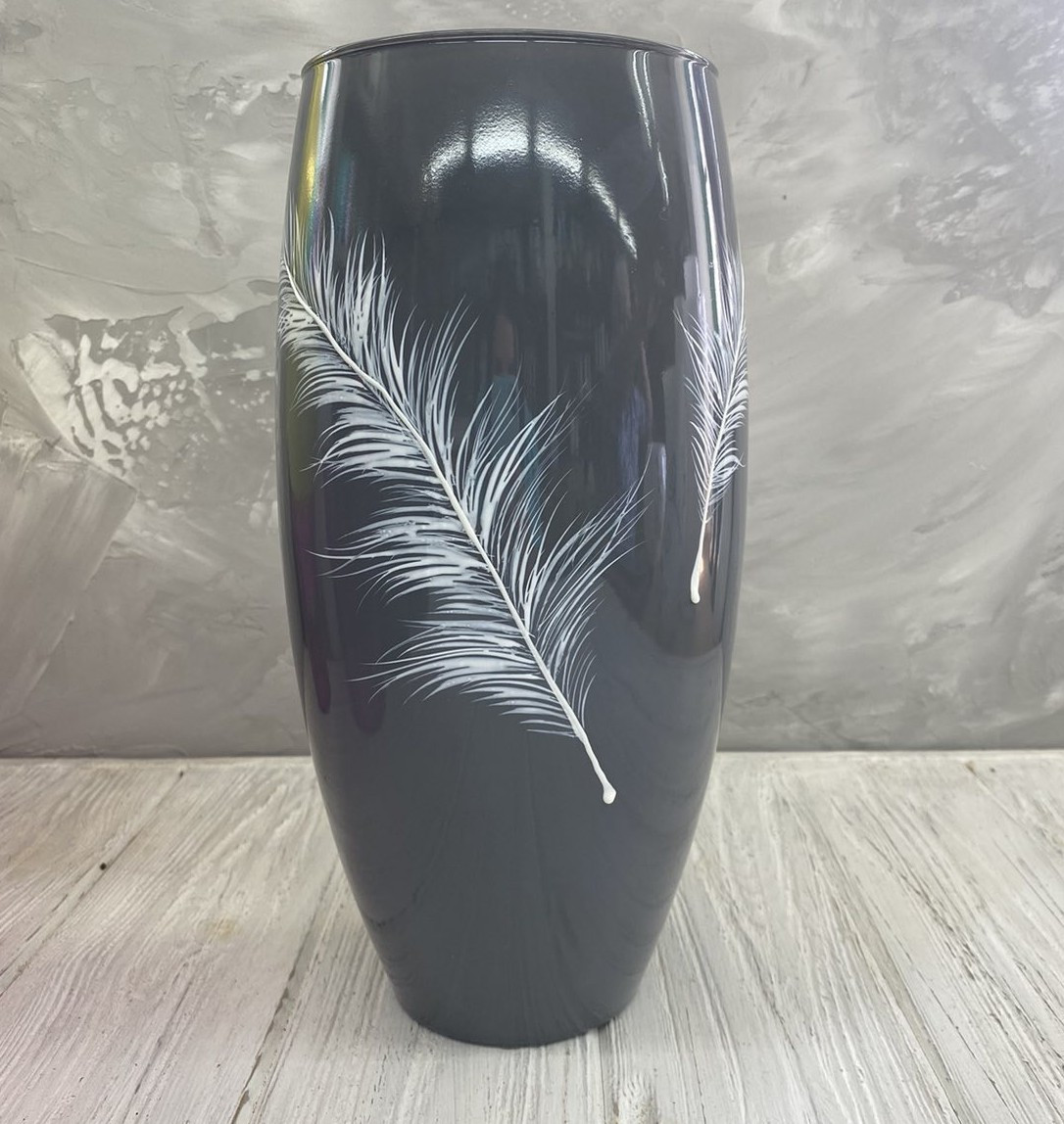 Ваза сіра "Легкість" (Н=31), фото 1