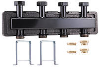 Распределитель для отопления на 7 отопительных контуров DN25 Barberi (комплект крепления и гайки)