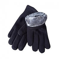 Рукавички чоловічі зимові чорні. Перчатки флісові утеплені. Сенсорні теплі чоловічі рукавиці