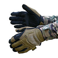 Тактичні рукавиці Mechanix MX-61 Койот M | Рукавиці M-Pact® Glove для військових