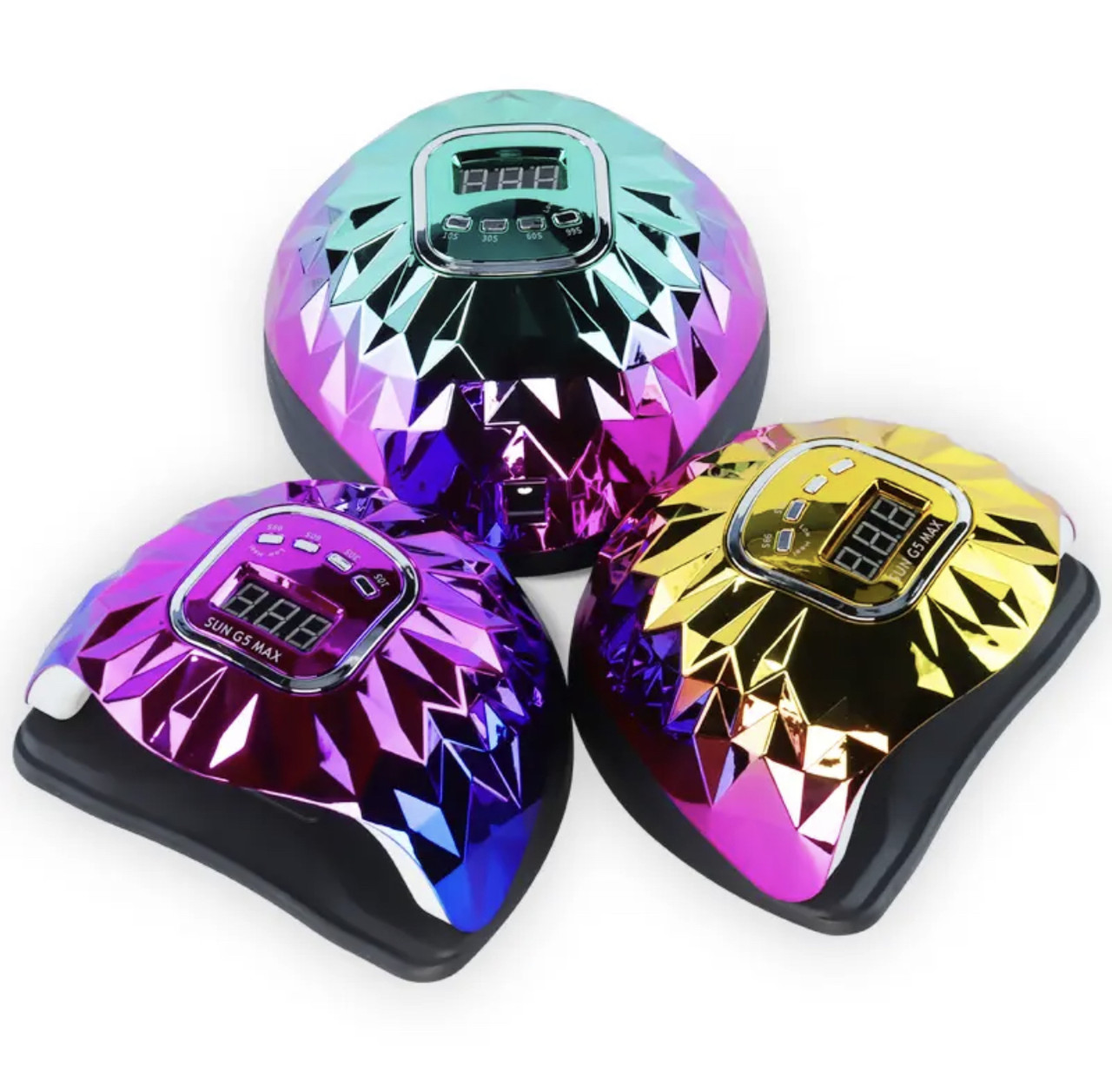 Професійна UV/LED лампа Sun G5 Max для сушіння гель-лаку, 200 Вт.