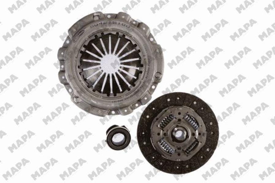 Комплект зчеплення MAPA 004215800 для VOLKSWAGEN GOLF III 1.8 Syncro, PASSAT 1.6, 1.8, 1.6 TD, 1.9 D, 1.9 TD, TRANSPORTER IV 1.9