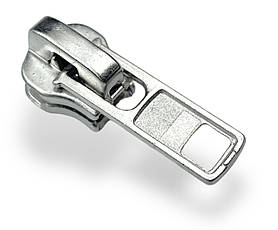 Бігунок №8 для металевій блискавці з фіксатором Нікель 23631