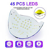 Професійна UV/LED лампа Sun G5 Max для сушіння гель-лаку, 200 Вт., фото 9