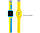 Smart Watch AmiGo GO004 Splashproof Camera+Led Blue/yellow UA UCRF, фото 4