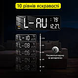 Настінний електронний годинник з великими цифрами, термометр, календар, секундомір, таймер., фото 3