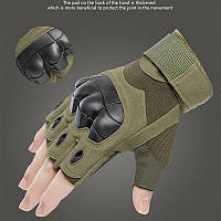 Тактичні безпалі рукавички армійські / Військові рукавиці без пальців
