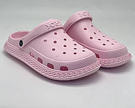 Крокси жіночі рожеві , марка KROK , легки шльопанці жіночі сланці