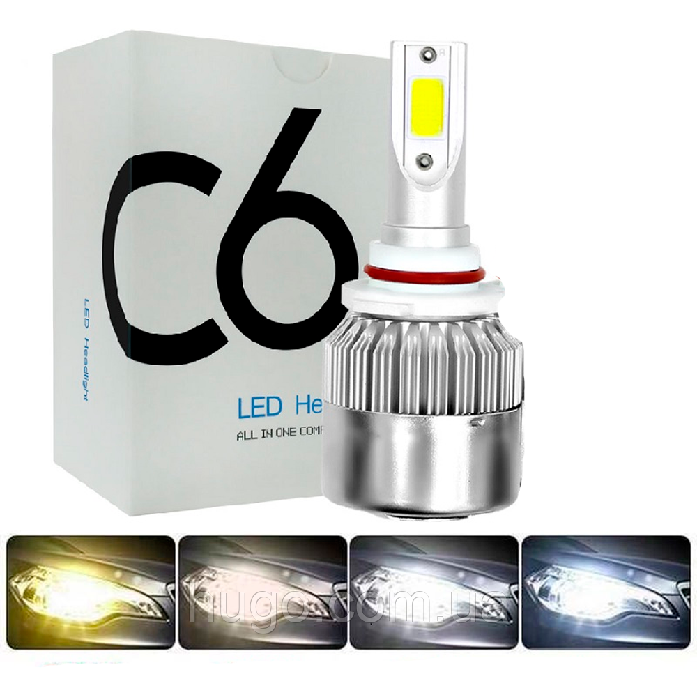 Автомобільна LED лампа C6 H1, 1 шт, 36W / Світлодіодні автолампи / Лампи для авто, фото 1
