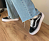 Чорно білі жіночі кеди Vans Old Skool Platform на високій підошві, фото 7